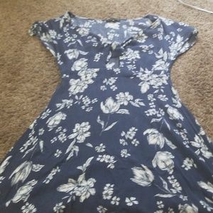 Blue Floral Mini Dress Kylie Jenner